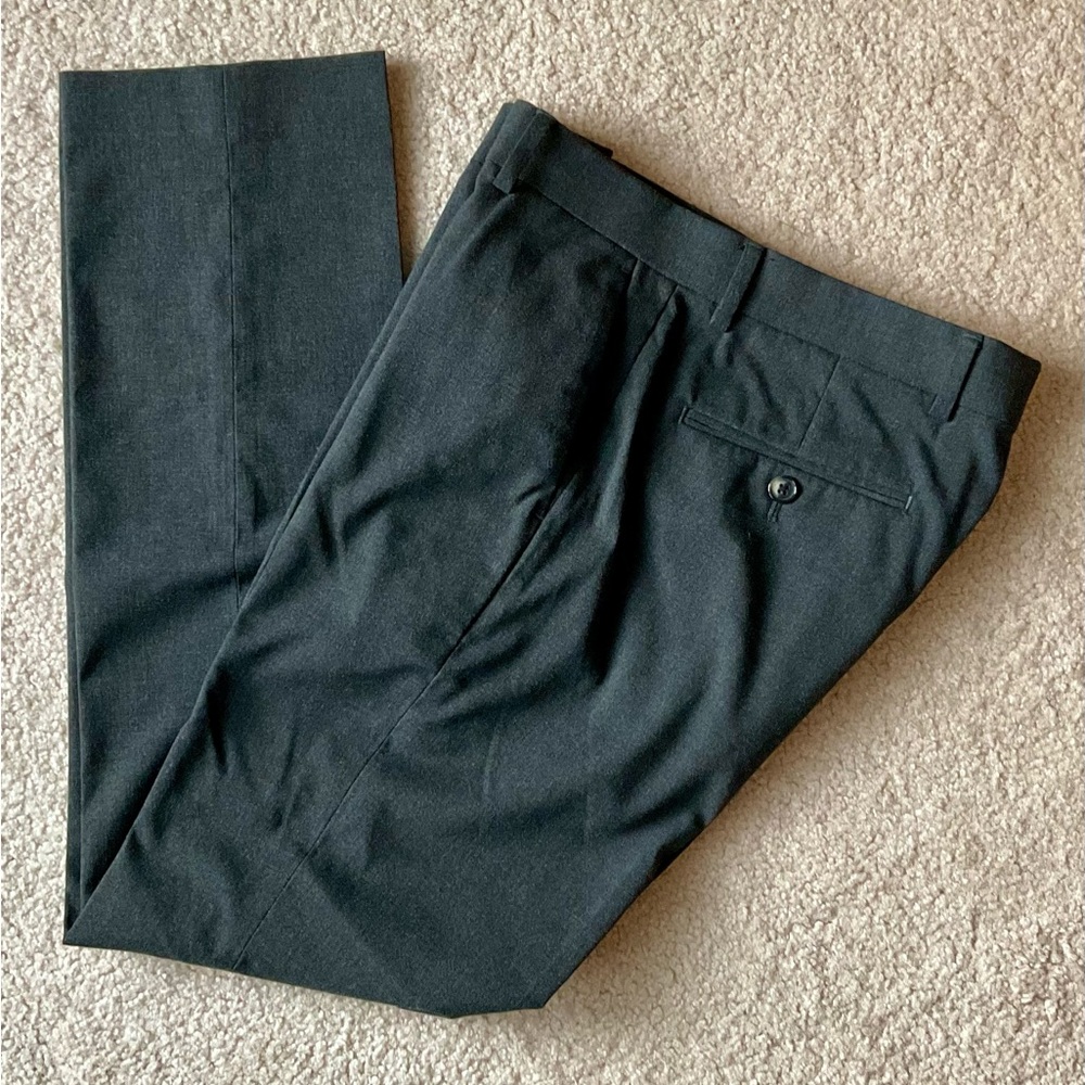Murano Evan-Fit Men’s Dark Gray Slim Fit Dress Pants 29x30